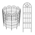 Gothic Arch Garden Fence - No-Dig Rustproof Metal Border - Animal Barrier for Dog and Rabbit,