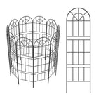 Gothic Arch Garden Fence - No-Dig Rustproof Metal Border - Animal Barrier for Dog and Rabbit,