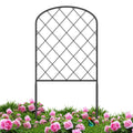 10-Pack Arched Garden Fence Border, 24"H x 10ft L Rustproof Metal Wire Sectional Edging for Yard