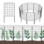 Decorative Garden Fence Border - Rustproof Metal Wire Section - Animal Barrier for Outdoor Yard & Patio,