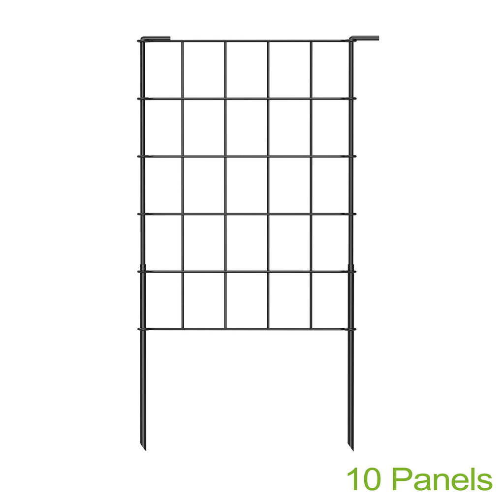 10 Pack Metal Decorative Garden Fencing, High-Grade Wire Border for Flower Beds & Landscaping