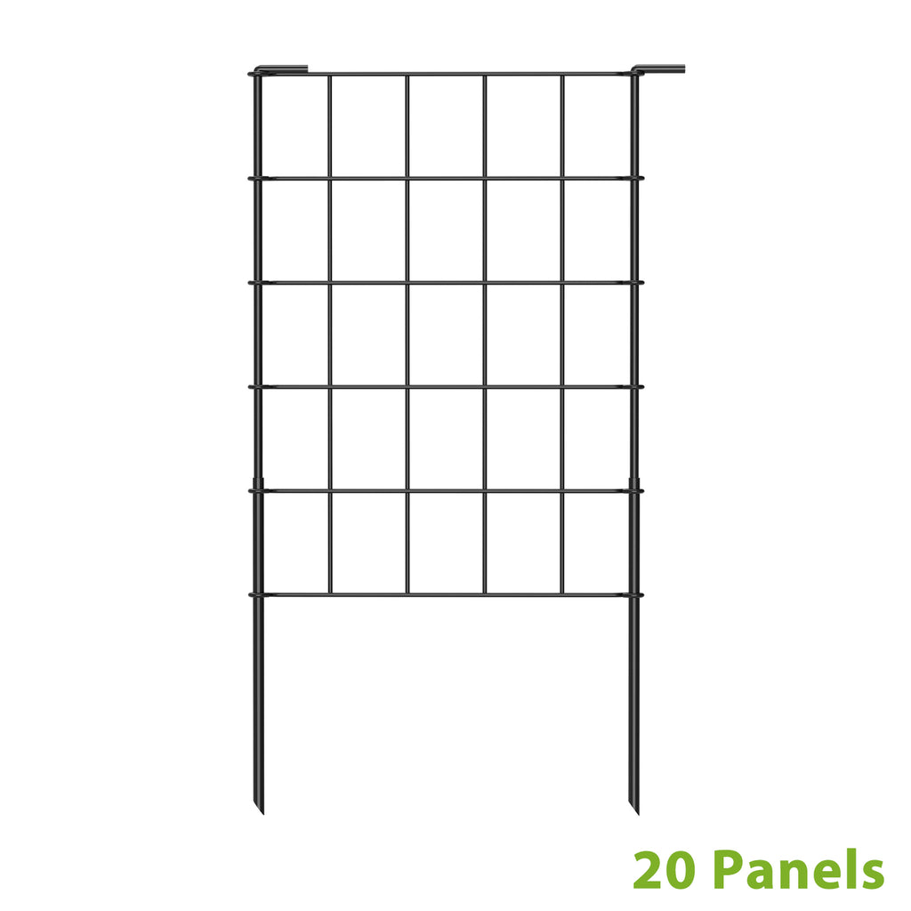 10 Pack Metal Decorative Garden Fencing, High-Grade Wire Border for Flower Beds & Landscaping
