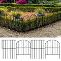 Multi-Arch Garden Fence Panels - Rustproof Metal Boundary - No-Dig Animal Barrier for Patio & Yard,