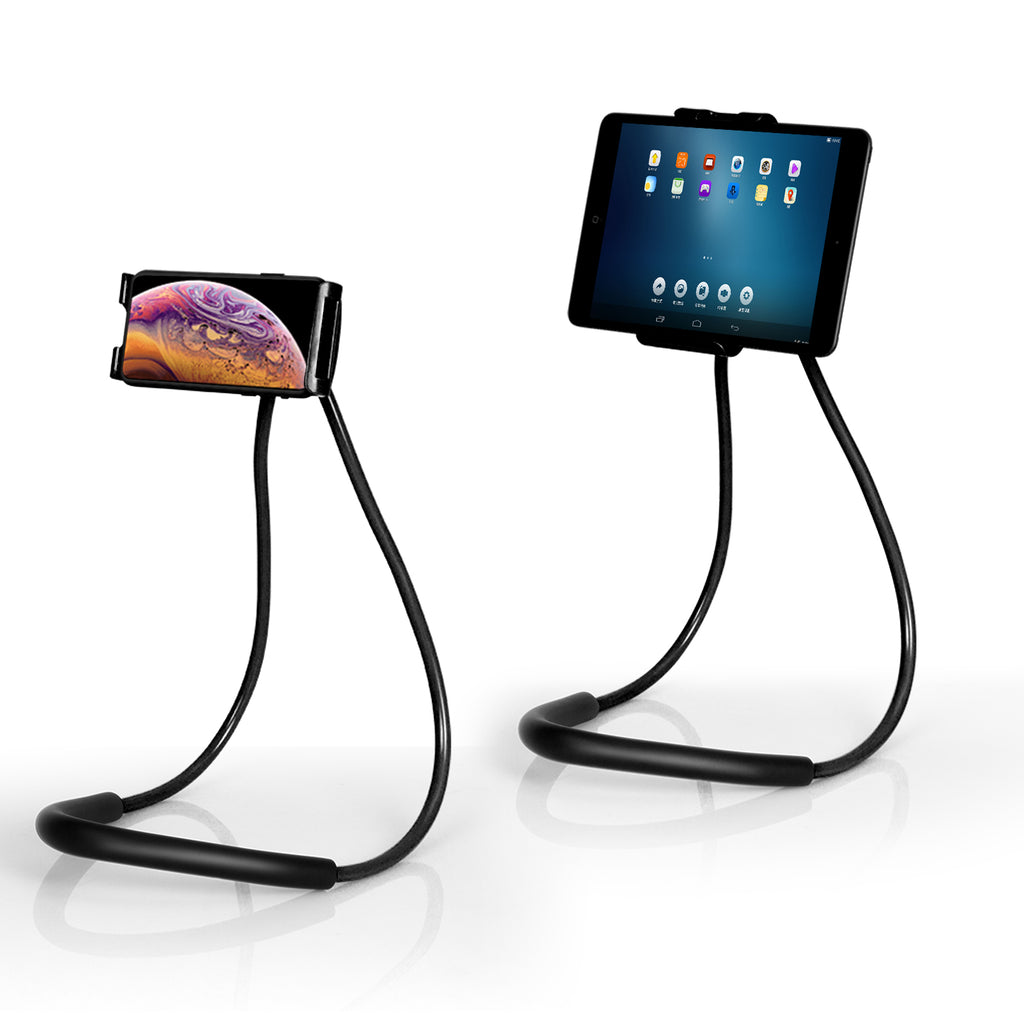 Universal Flexible Neck Phone Holder, 360Â¡Ã£ Viewing Lazy Bracket for Bed, Sofa & Outdoor (Black)