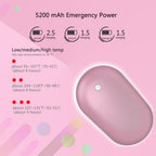 Warm Hand Power Bank Duo-in-One, Rechargeable Hand Warmers Electric Hand Warmer Pocket Portable Heater Double Sided Warming Portable Heater for Men Women Winter Christmas Gifts