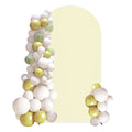 7.3FT Beige Arch Backdrop Cover, Spandex Fitted Chiara Arch Cover for Wedding & Birthday Events