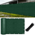 6'x50' Green Privacy Fence Screen, Commercial Windscreen with Copper Grommets for Garden & Yard