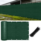6'x50' Green Privacy Fence Screen, Commercial Windscreen with Copper Grommets for Garden & Yard