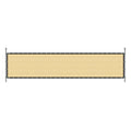 6' x 50' Beige Privacy Screen, 150 GSM Heavy-Duty UV Protected Shade Mesh with Grommets