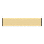 6' x 50' Beige Privacy Screen, 150 GSM Heavy-Duty UV Protected Shade Mesh with Grommets