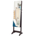 Floor Mirror Jewelry Cabinet, Whole Body Mirror Jewelry Storage Cabinet, Storage Cabinet with Key Storage Cabinet, Household Wooden Storage Cabinet
