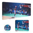 3-Piece Gaming Mouse Pad Set - Basketball Theme, Extended Desk Mat with Matching Mouse Pad & Coaster