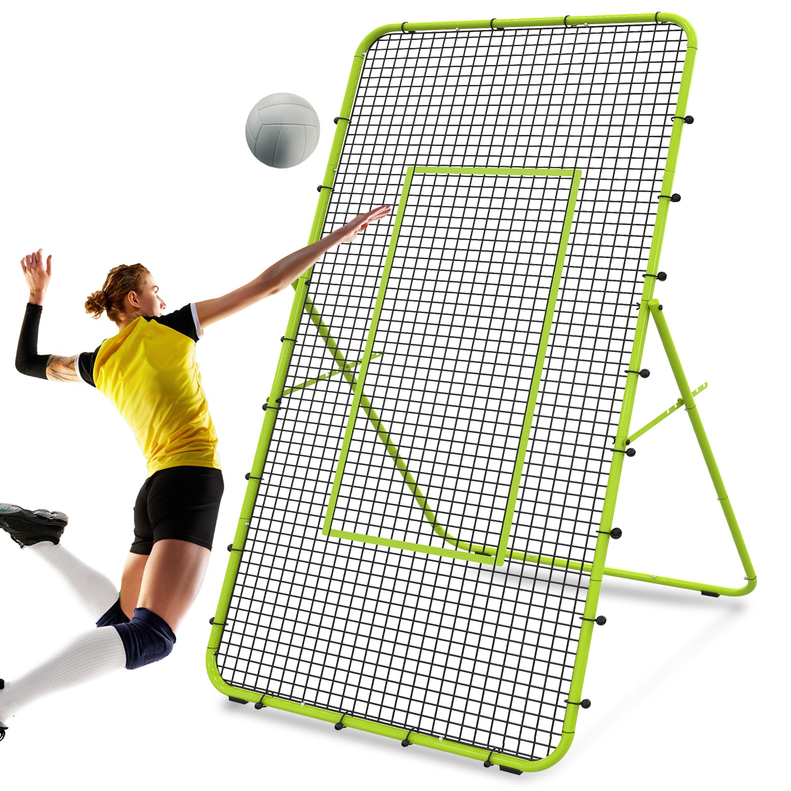 4ft Multi-Sport Rebounder | Adjustable Training Net for Volleyball, Baseball & Soccer