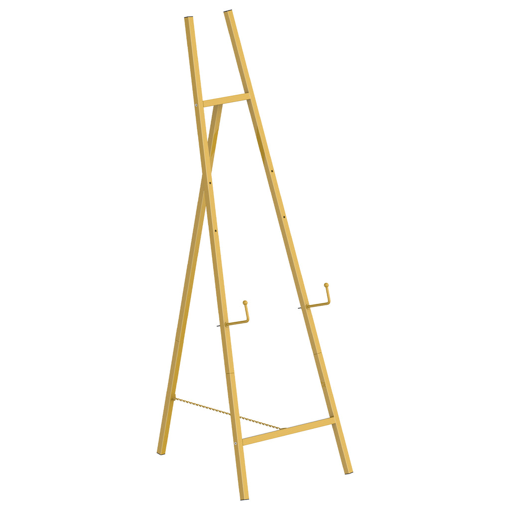 Adjustable Gold Easel Stand for Wedding Signs, Metal Poster Stand for Welcome Signs & Art Displays