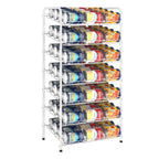 7-Tier Can Dispenser Rack - Rustic Brown Pantry Organizer Holds up to 84 Cans