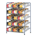 5-Tier Stackable Can Rack Organizer, Metal Pantry Can Storage Dispenser for Kitchen Cabinet