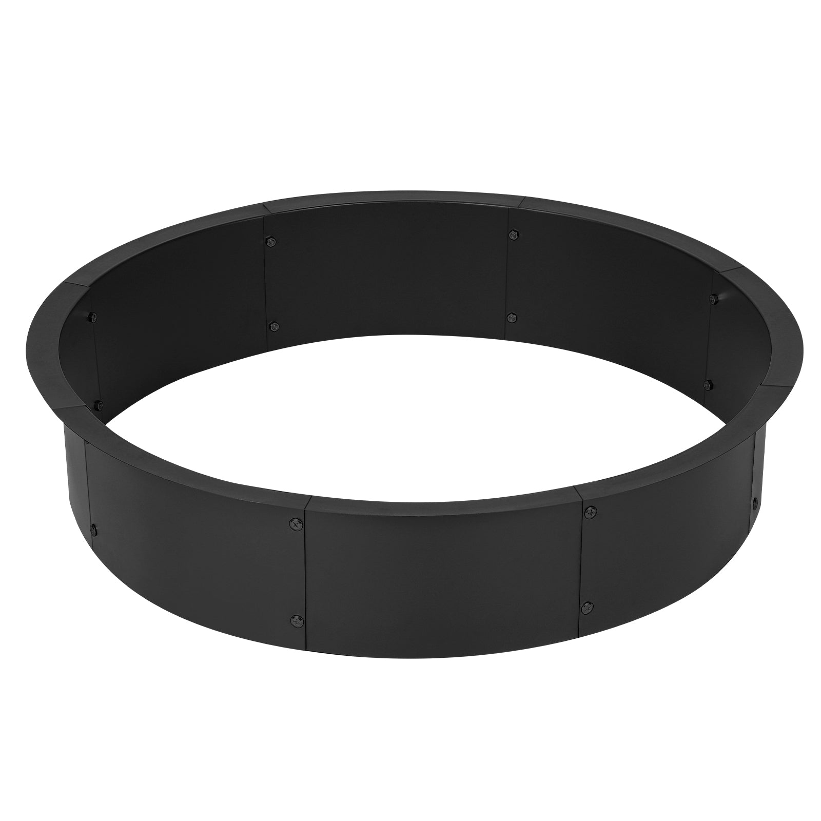 36inch Round Fire Pit Ring Insert, Large Steel Firepit Liner for In-Ground or Above-Ground