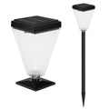 2-Pack Solar Lamp Post Lights, Waterproof Outdoor Solar Pillar Lights for Garden & Yard