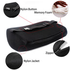 Memory Foam Lumbar Support Pillow with Cooling Gel for Ergonomic Back Pain Relief, Ideal for Office Chairs, Car Seats, and Gaming Setup