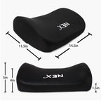 Memory Foam Lumbar Support Pillow with Cooling Gel for Ergonomic Back Pain Relief, Ideal for Office Chairs, Car Seats, and Gaming Setup