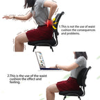 Memory Foam Lumbar Support Pillow with Cooling Gel for Ergonomic Back Pain Relief, Ideal for Office Chairs, Car Seats, and Gaming Setup