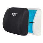 Memory Foam Lumbar Support Pillow with Cooling Gel for Ergonomic Back Pain Relief, Ideal for Office Chairs, Car Seats, and Gaming Setup