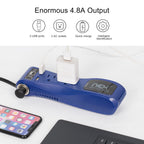 200W Automotive Power Converter with USB Charging Port, DC 12V to AC Adapter for Vehicles