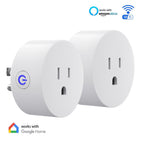 2-pack Smart Socket, Voice Control via Alexa and Google Assistant, WiFi Support, APP Connection Support, Universal for Android and IOS, No Battery Required