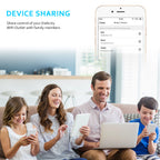 2-pack Smart Socket, Voice Control via Alexa and Google Assistant, WiFi Support, APP Connection Support, Universal for Android and IOS, No Battery Required