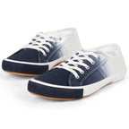 Gradient Blue Canvas Shoes, soft texture, lightweight with zero burden. Made of washable and durable canvas fabric