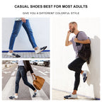 Gradient Blue Canvas Shoes, soft texture, lightweight with zero burden. Made of washable and durable canvas fabric
