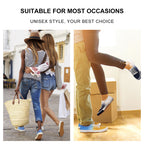 Gradient Blue Canvas Shoes, soft texture, lightweight with zero burden. Made of washable and durable canvas fabric