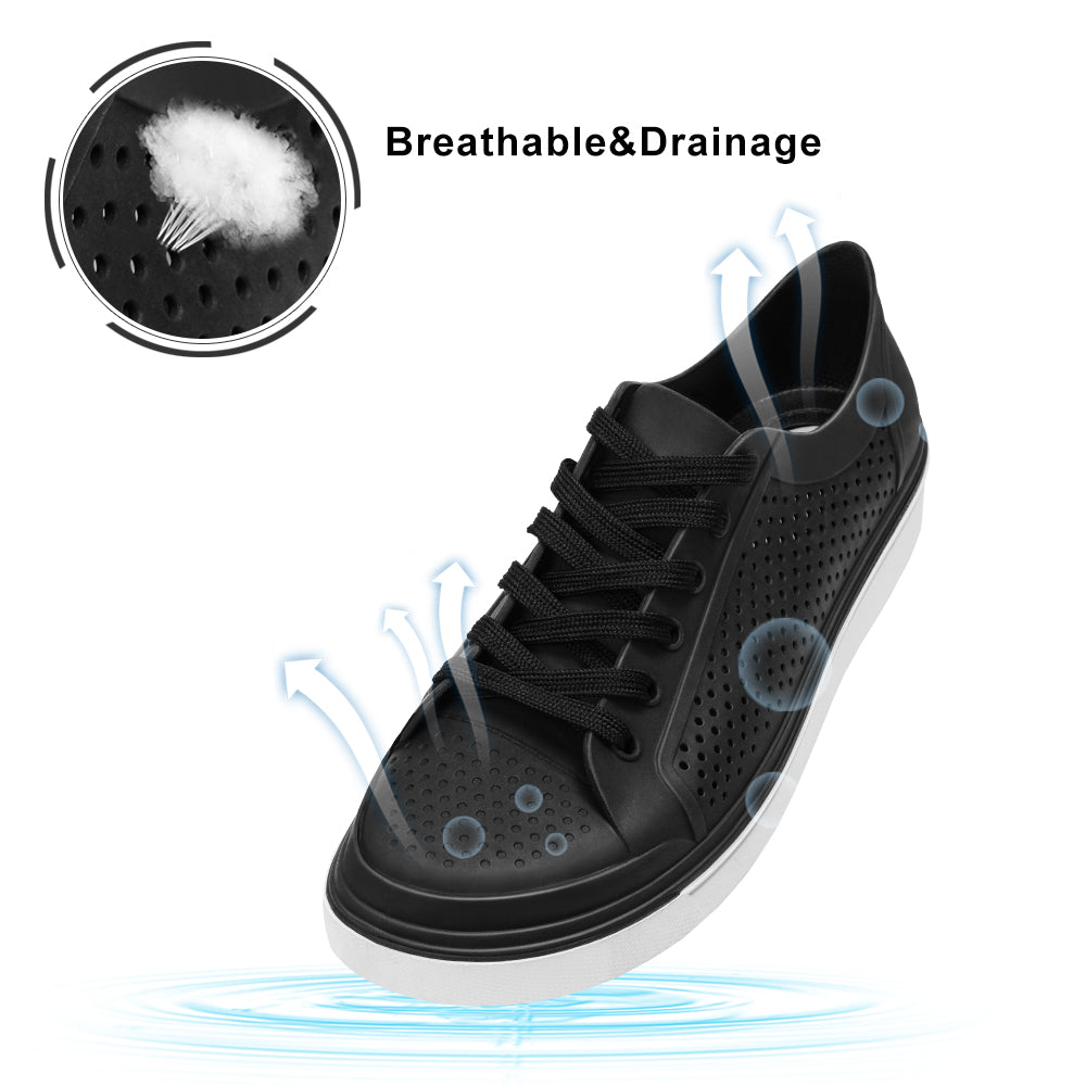 Black Hollow Sports Casual Solid Color Breathable Light Running Shoes Sneakers Casual Shoes Women Man Shoes Casual Perfect for Outdoors,EU Size 37