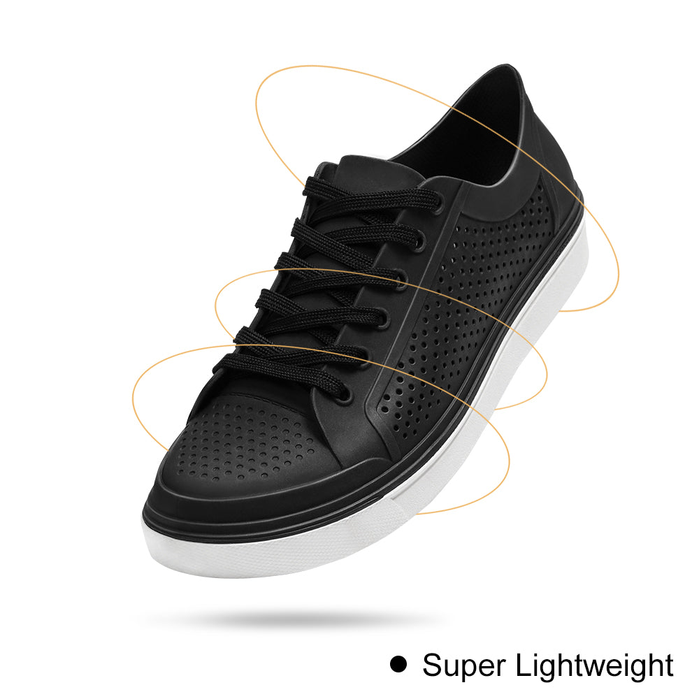 Black Hollow Sports Casual Solid Color Breathable Light Running Shoes Sneakers Casual Shoes Women Man Shoes Casual Perfect for Outdoors,EU Size 37