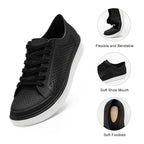 Black Hollow Sports Casual Solid Color Breathable Light Running Shoes Sneakers Casual Shoes Women Man Shoes Casual Perfect for Outdoors,EU Size 37