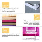 Yellow Stripe Fabric Portable Clothes Wardrobe Metal Frame Storage Closet