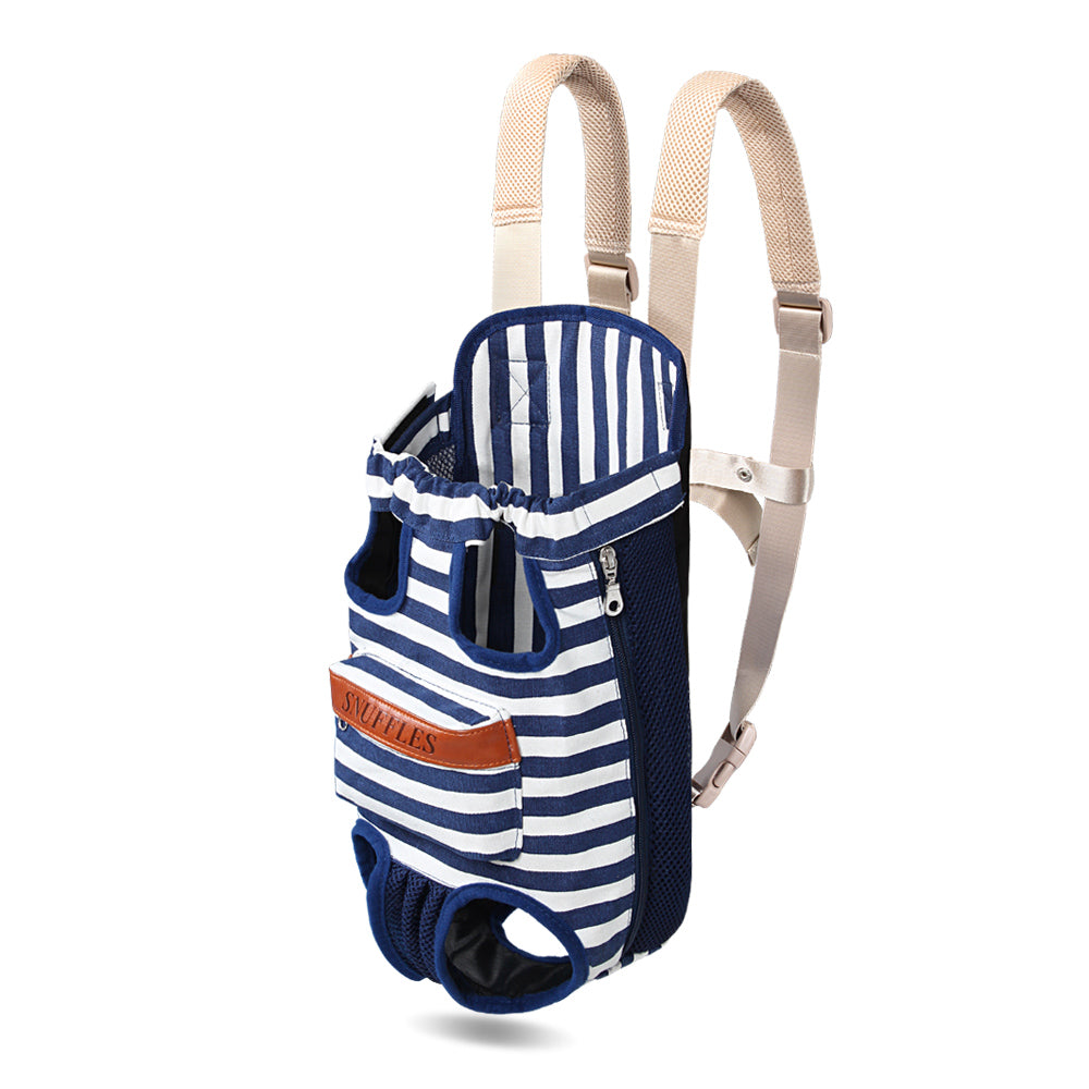 Pet Carrier Backpack, Hands-Free Adjustable Dog Front Carrier Legs Out & Easy-Fit Dog Backpack Carrier for Hiking Camping Traveling Cycling for Small Dogs and Cats, Rabbits