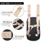 Pet Carrier Backpack, Hands-Free Adjustable Dog Front Carrier Legs Out & Easy-Fit Dog Backpack Carrier for Hiking Camping Traveling Cycling for Small Dogs and Cats, Rabbits