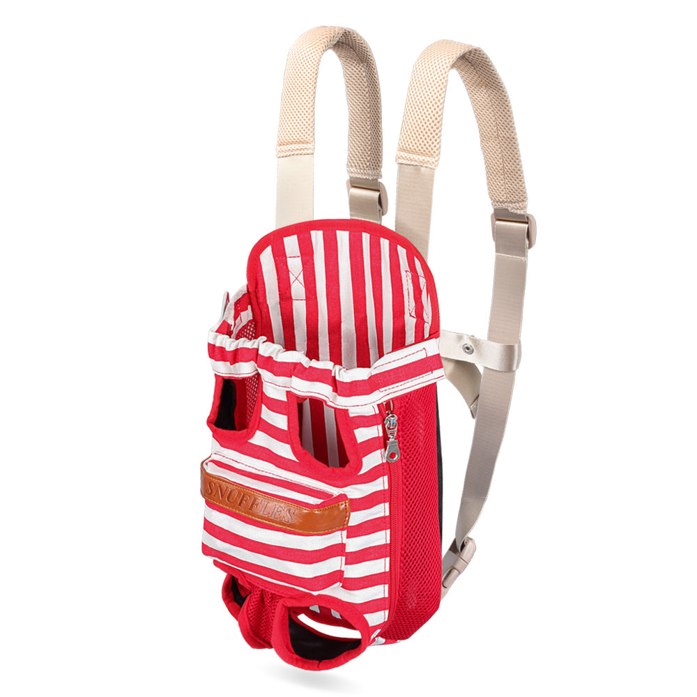 Pet Carrier Backpack, Hands-Free Adjustable Dog Front Carrier Legs Out & Easy-Fit Dog Backpack Carrier for Hiking Camping Traveling Cycling for Small Dogs and Cats, Rabbits