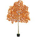 6ft Artificial Maple Tree with Red Foliage, Tall Faux Autumn Maple Tree for Indoor Home Office & Fall Seasonal Decoration