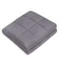 15 lbs Weighted Blanket for Adults & Teens, 40"x60" Deep Gray Premium Cotton Cooling Blanket for Anxiety Relief & Better Sleep