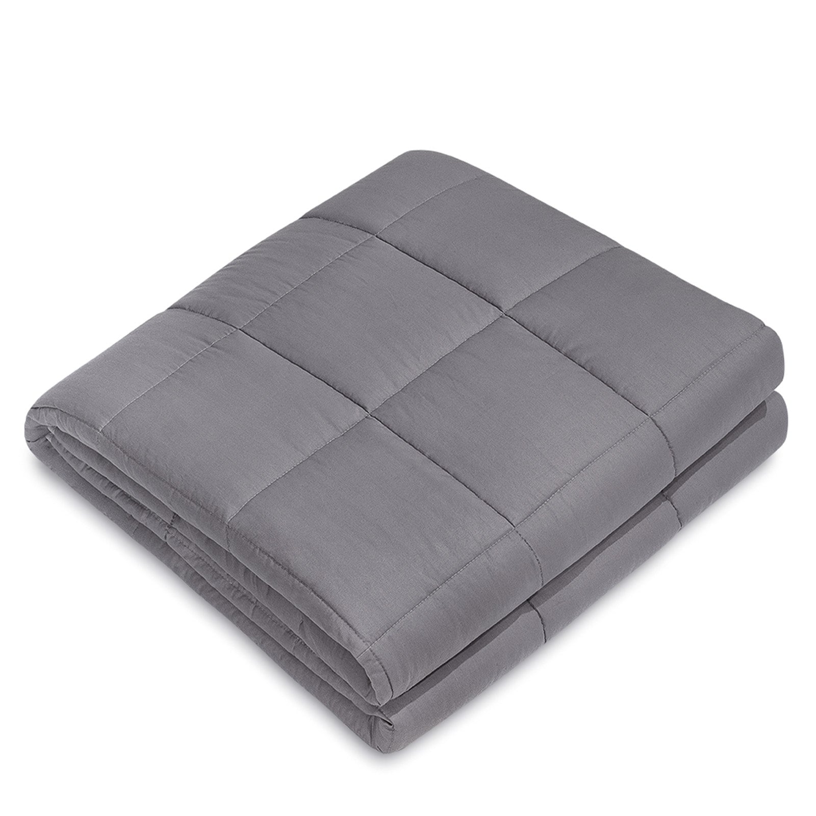 15 lbs Weighted Blanket for Adults & Teens, 40"x60" Deep Gray Premium Cotton Cooling Blanket for Anxiety Relief & Better Sleep