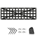 Heavy-Duty Pickup Tailgate Cargo Net - 52'' x 17'' Universal Truck Bed Netting with Storage Bag - Fits SUV, Ford, Toyota for Secure Hauling