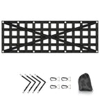 Heavy-Duty Pickup Tailgate Cargo Net - 52'' x 17'' Universal Truck Bed Netting with Storage Bag - Fits SUV, Ford, Toyota for Secure Hauling