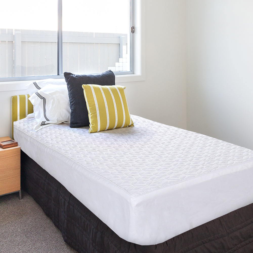 Versatile White Slipcover for Sofas and Beds - Essential Home Linen