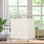 Modern Square Tripod Table Lamp Set (Set of 2), Geometric Bedside Nightstand Lights for Kids.