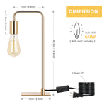 Modern Work On The Reading Light Simple and Modern Wood Lamp. Bedroom Bedside Lamp Wrought Iron Living Room Study Desk Lamp, Black Decor