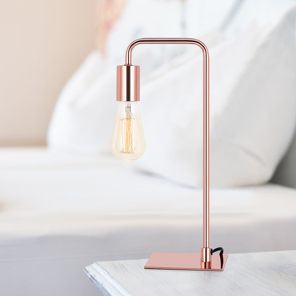 Touch Control Gray Table Lamp Set (Set of 2), Modern Bedside Lamps with AC Outlets.