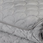 2-in-1 Convertible Travel Blanket Pillow, 60x80 Inch Soft Fleece Throw, Portable Cushion Blanket for Camping, Airplane, Car, Sofa, Gray and Beige