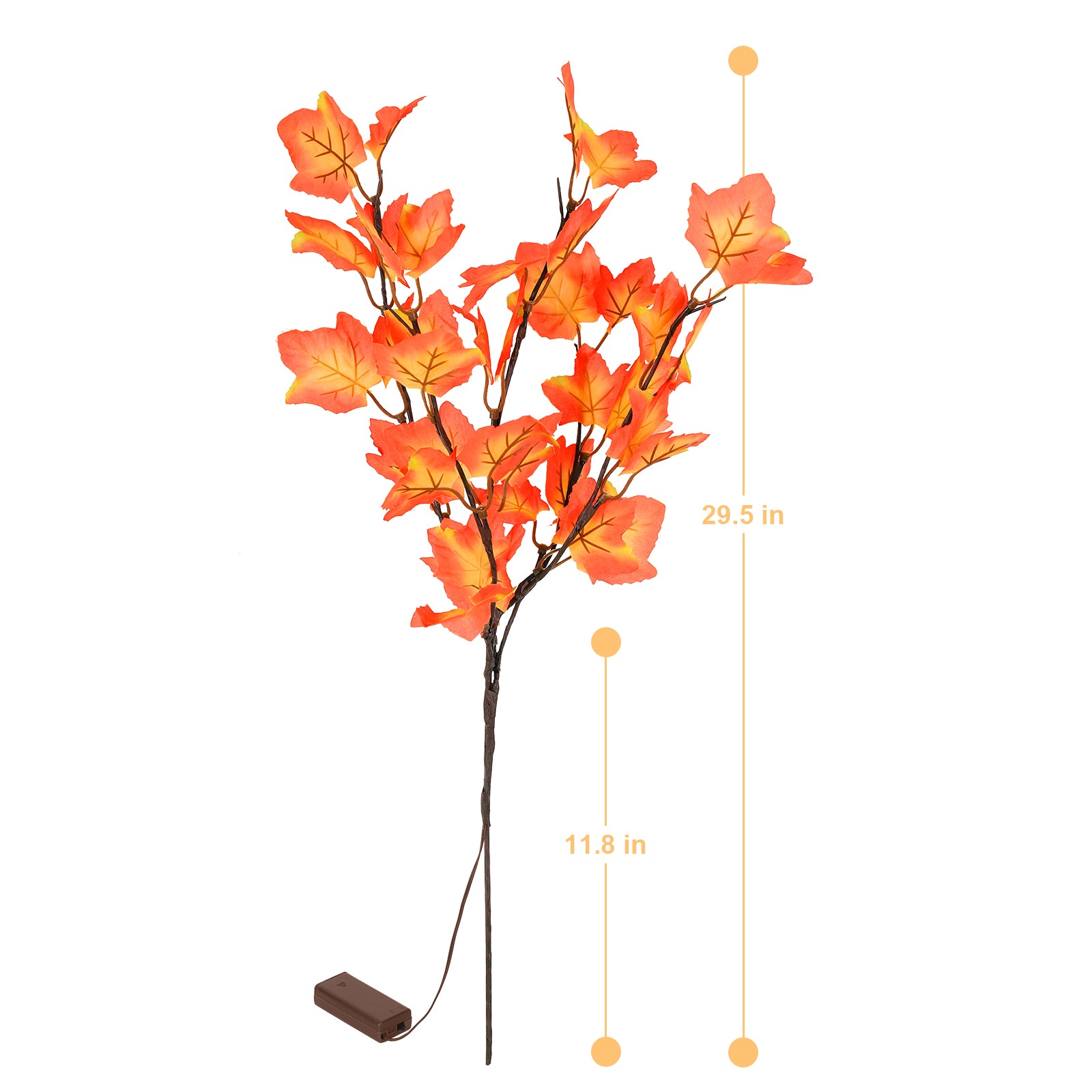 2-Pack LED Simulated Plum Blossom Branch Lights, Battery Operated Floral Lamp, Pink Artificial Flower Night Light for Home, Wedding & Holiday Decor